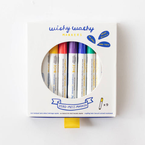 Wishy Washy Markers - Set of 9 Assorted Colors