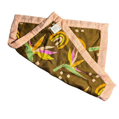 Muslin Security Blanket - Retro Paradise