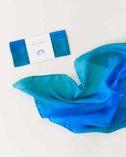 Mini Earth Playsilks - Open- Ended, 100% Natural, Silk Toys