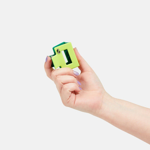Midi Box Claw in Lime/Green