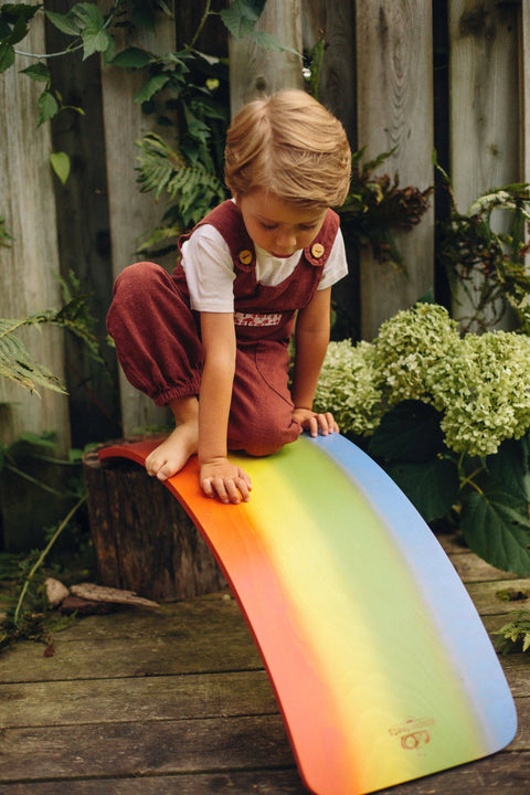 Kinderboard Balance Board Waldorf Original Rainbow Color