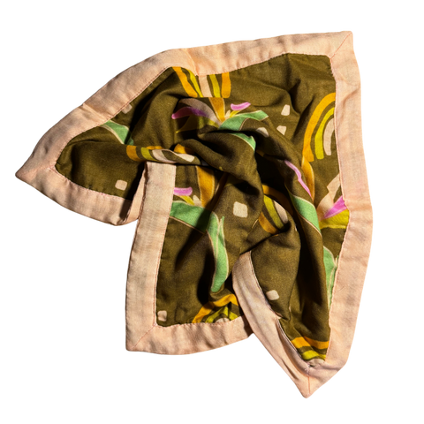 Muslin Security Blanket - Retro Paradise