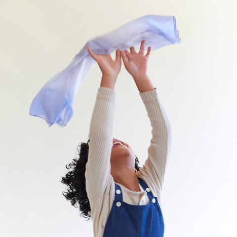Mini Earth Playsilks - Open- Ended, 100% Natural, Silk Toys