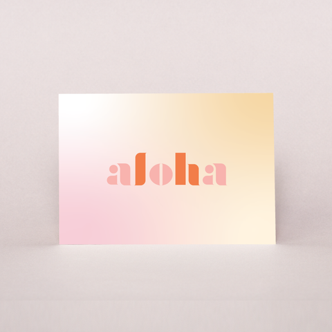 Aloha Gradient Card