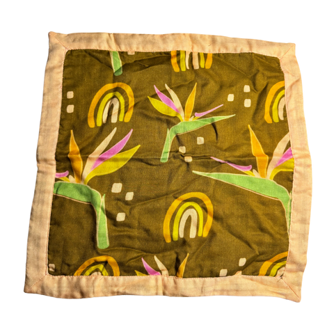 Muslin Security Blanket - Retro Paradise