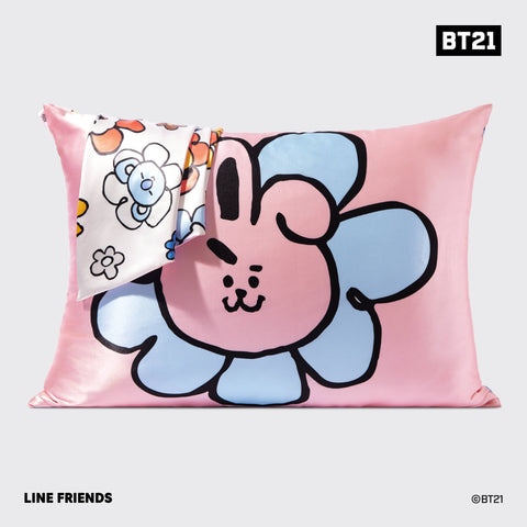 BT21 x Kitsch Satin Pillowcase Standard - Cooky