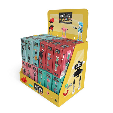 Lil Robots Shelf Display: Collectible Mini Toy Kits