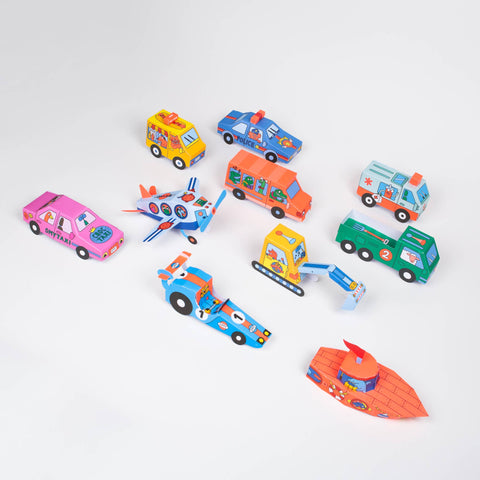 Vehicules OMY Paper Toys