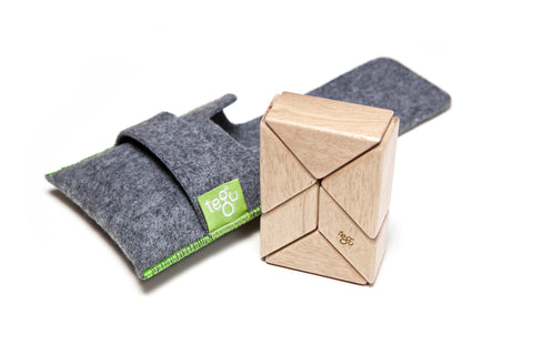 Pocket Pouch Prism - Magnetic Wooden Block Set