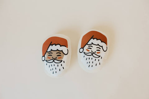 Santa face pillow