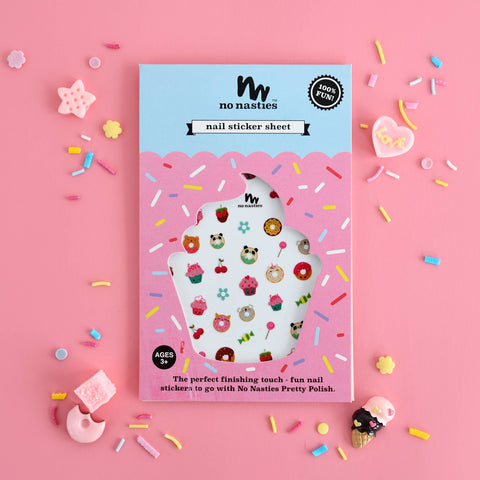 Cupcake and Donut Themed Nail Stickers