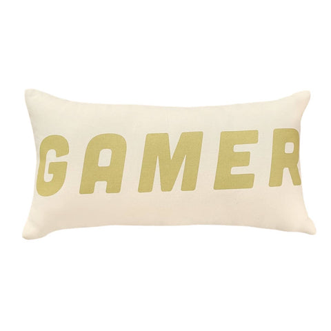 Gamer Lumbar Canvas Pillow Cover