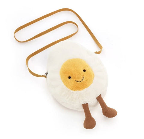 PLUSH TOY: HAPPY BOILED EGG BAG BY JELLYCAT