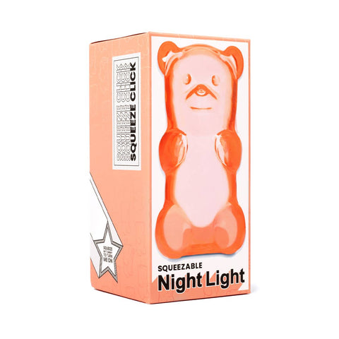 Kids Night Light: Squeezable Gummy Soft Glow - Peach