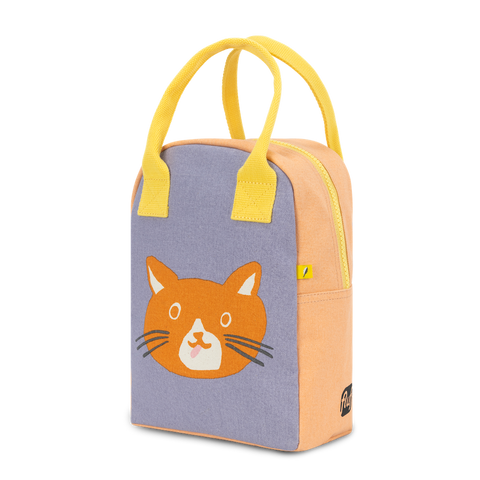 Zipper Lunch Bag - Cat