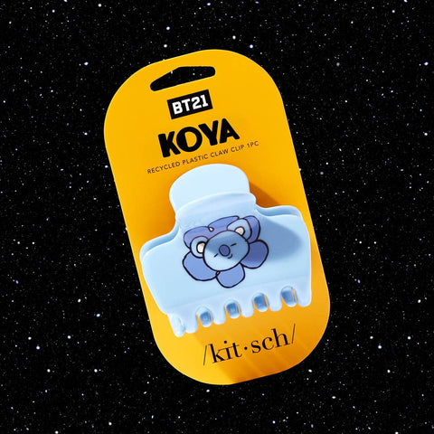 BT21 x Kitsch Recycled Plastic Puffy Claw Clip - Koya