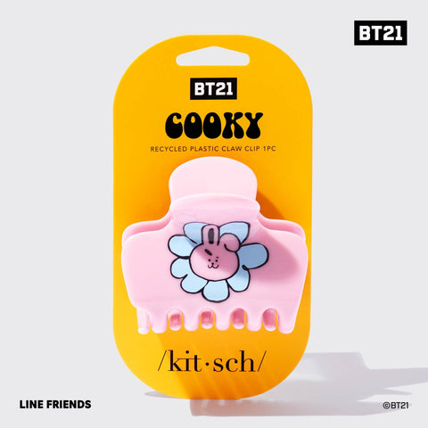 BT21 x Kitsch Recycled Plastic Puffy Claw Clip - Cooky