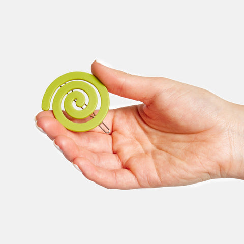 Spiral Clip in Chartreuse