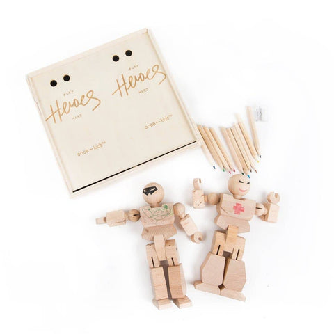 Playhard Heroes Action Figure DIY 2pcs