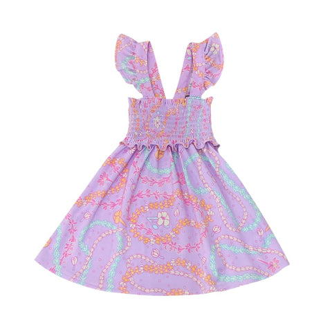 Lei Day Kids Bamboo Smocked Dress