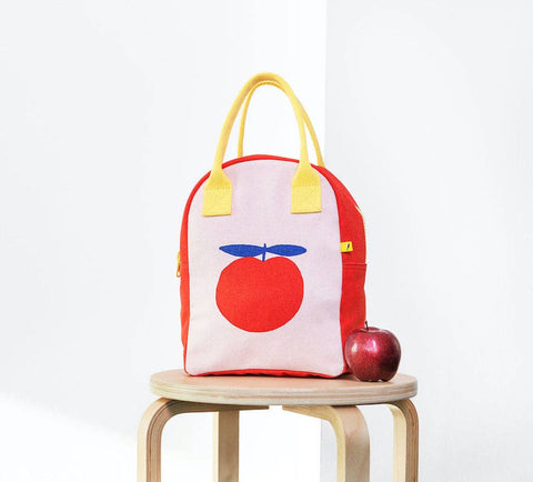 Zipper Lunch Bag - Red Apple