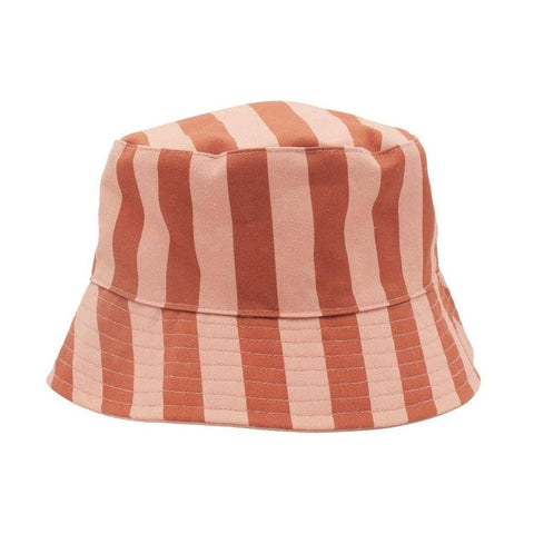 Reversible Bucket Hat - Stripes Sunset & Tierra