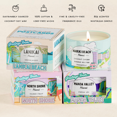 Waikiki Beach, Hawaii | Scented Destination Candle