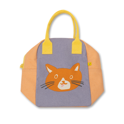 Zipper Lunch Bag - Cat