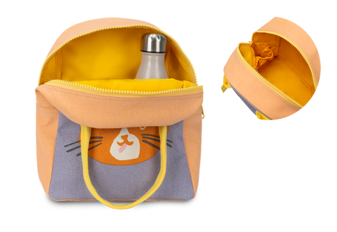 Zipper Lunch Bag - Cat