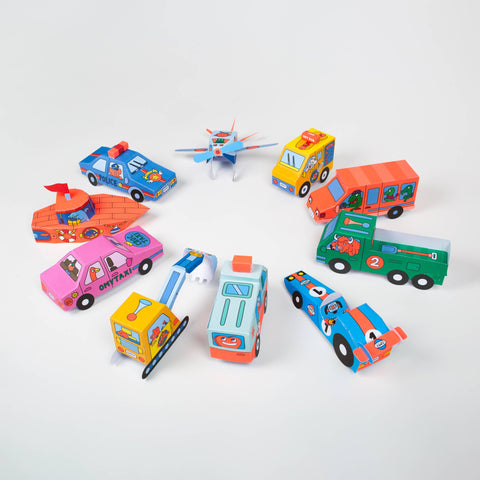 Vehicules OMY Paper Toys