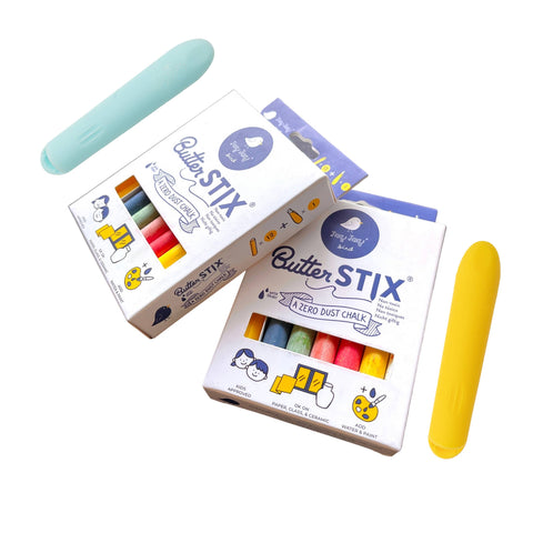 ButterStix® - Dustless Chalk Colors with Holder 12 pcs