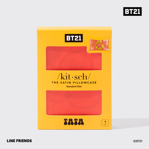 BT21 x Kitsch Satin Pillowcase Standard - Tata