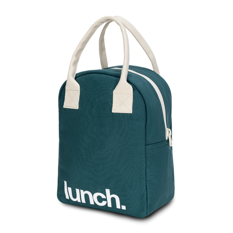 Zipper Lunch Bag - 'Lunch' Cypress