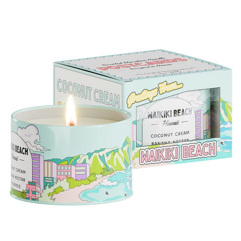 Waikiki Beach, Hawaii | Scented Destination Candle