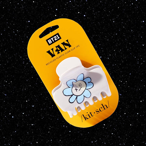 BT21 x Kitsch Recycled Plastic Puffy Claw Clip - Van