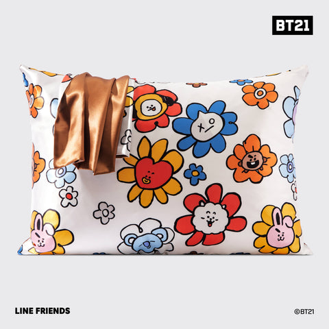 BT21 x Kitsch Satin Pillowcase Standard - Shooky