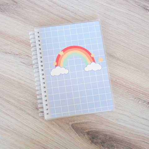 Rainbow Grid Reusable Sticker Book