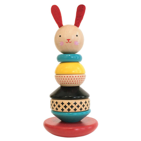 Wooden Rabbit Stacker Toy