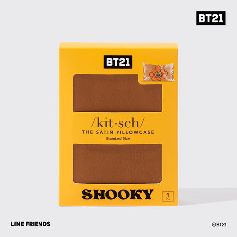 BT21 x Kitsch Satin Pillowcase Standard - Shooky