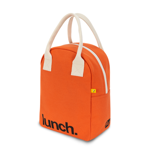 Zipper Lunch Bag - ‘Lunch’ Poppy