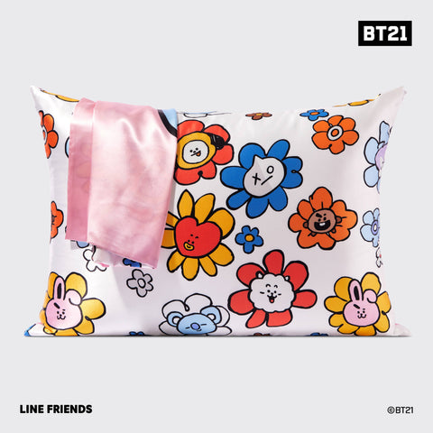 BT21 x Kitsch Satin Pillowcase Standard - Cooky