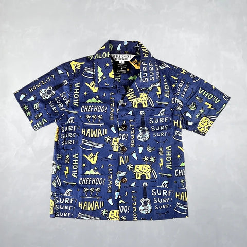 Aloha Shirt - Howzit Blue Base