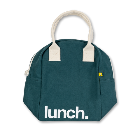 Zipper Lunch Bag - 'Lunch' Cypress