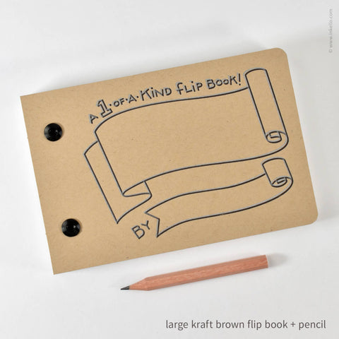 Draw-Your-Own Flip Book + Pencil