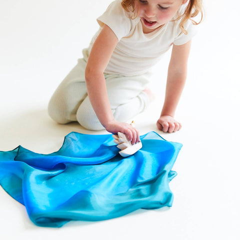 Mini Earth Playsilks - Open- Ended, 100% Natural, Silk Toys