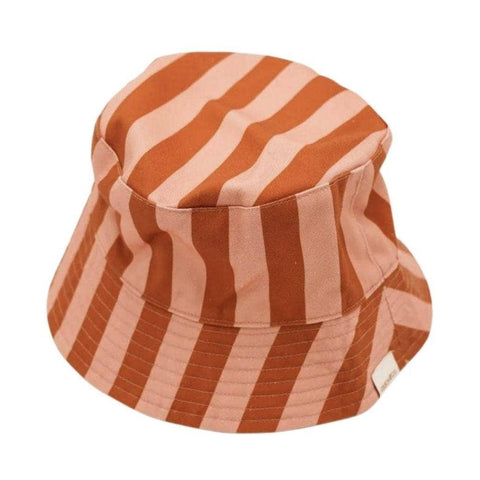 Reversible Bucket Hat - Stripes Sunset & Tierra