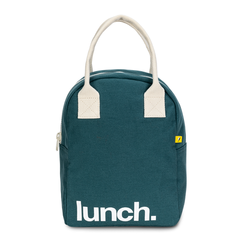 Zipper Lunch Bag - 'Lunch' Cypress