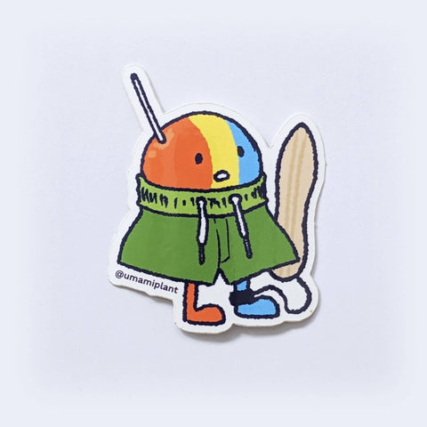 SURF'S (syr)UP! Shave ice vinyl sticker