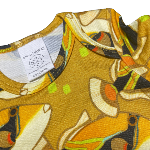 Classic Onesie- Humuhumu Love Yellow