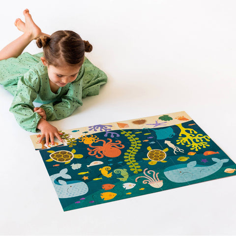 Ocean Life 24-Piece Floor Puzzle